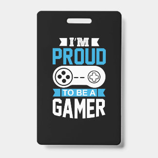 Gamer-Geschenk bin ich stolz, ein Gamer zu sein Ausweis