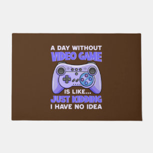Gamer-Geschenk für einen Tag ohne Videospiele Fußmatte