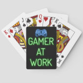 Gamer-Geschenk | Gamer am Arbeitsplatz Spielkarten (Rückseite)