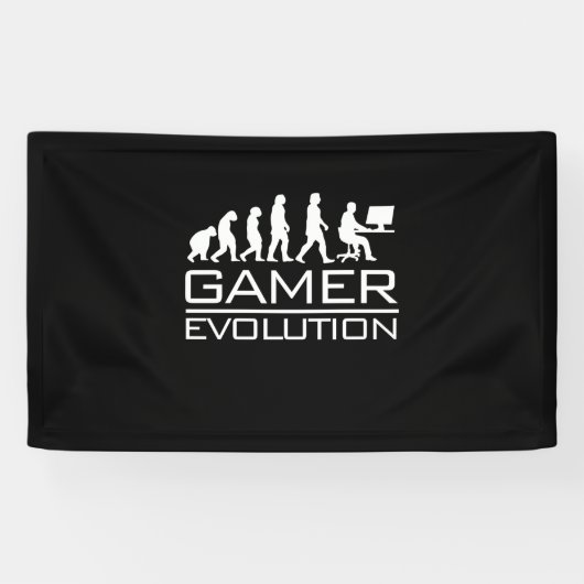 Gamer-Geschenk | Gamer-Evolution Banner (Horizontal)