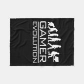 Gamer-Geschenk | Gamer-Evolution Fleecedecke (Vorderseite (Horizontal))