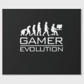 Gamer-Geschenk | Gamer-Evolution Geschenkpapier (Flach)