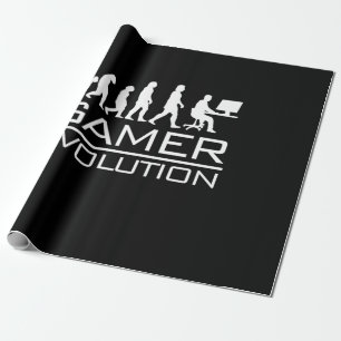 Gamer-Geschenk   Gamer-Evolution Geschenkpapier