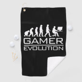 Gamer-Geschenk | Gamer-Evolution Golfhandtuch (Insitu)