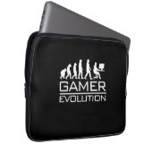 Gamer-Geschenk | Gamer-Evolution Laptopschutzhülle (Vorne Rechts)