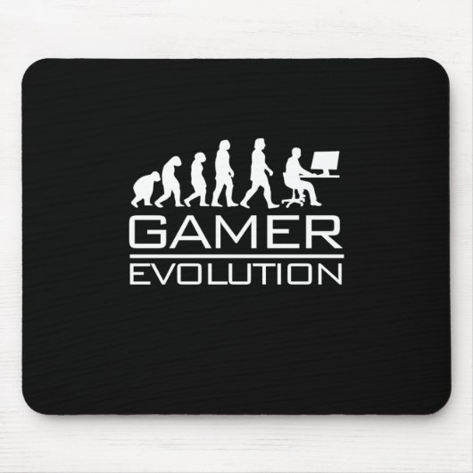 Gamer-Geschenk | Gamer-Evolution Mousepad (Vorne)