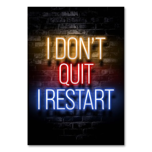Gamer-Geschenk | Gamer I not exit I Neustart Tischnummer (Vorderseite)