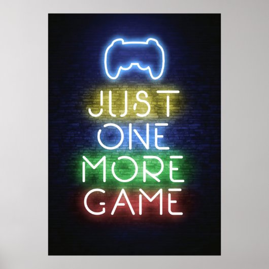 Gamer-Geschenk | Gamer nur noch ein Spiel Poster (Vorne)
