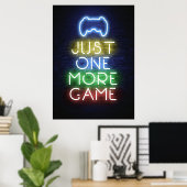 Gamer-Geschenk | Gamer nur noch ein Spiel Poster (Heimbüro)