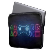 Gamer-Geschenk | Gamer Online Laptopschutzhülle (Vorderseite Links)
