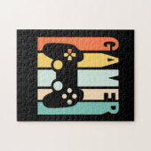 Gamer-Geschenk | Gamer Retro Vintag Puzzle (Horizontal)