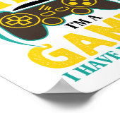 Gamer Geschenk Ich brauche kein Leben, ich bin Gam Poster (Ecke)