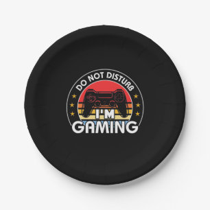 Gamer-Geschenk   Ich spiele nicht stören Pappteller