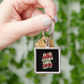 Gamer-Geschenk | Ja, ich bin ein Gamer Girl Schlüsselanhänger (Hand)