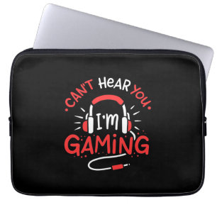 Gamer-Geschenk Kann nicht hier Sie Ich bin Gamin Laptopschutzhülle