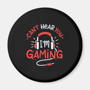 Gamer-Geschenk   Kann nicht hier Sie Ich bin Gamin Magnet