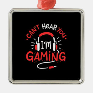 Gamer-Geschenk Kann nicht hier Sie Ich bin Gamin Ornament Aus Metall