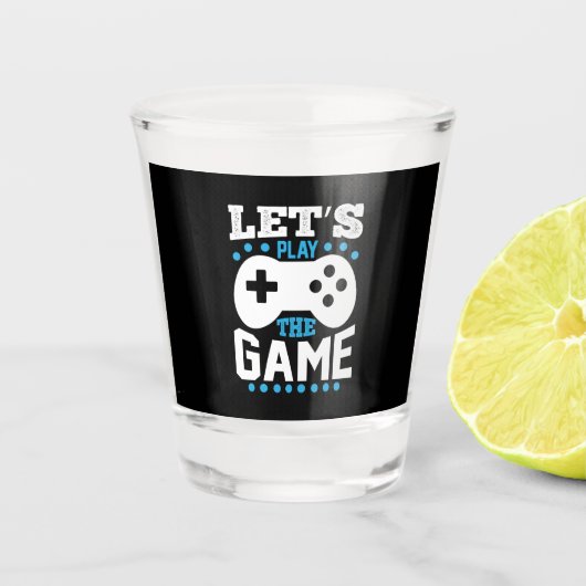 Gamer-Geschenk Lasse Spielen Schnapsglas (Vorderseite)