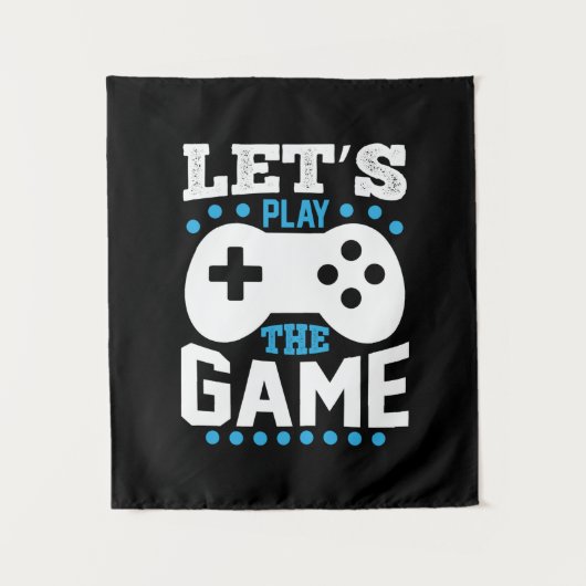 Gamer-Geschenk Lasse Spielen Wandteppich (Vorderseite)