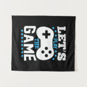 Gamer-Geschenk Lasse Spielen Wandteppich (Vorderseite (Horizontal))