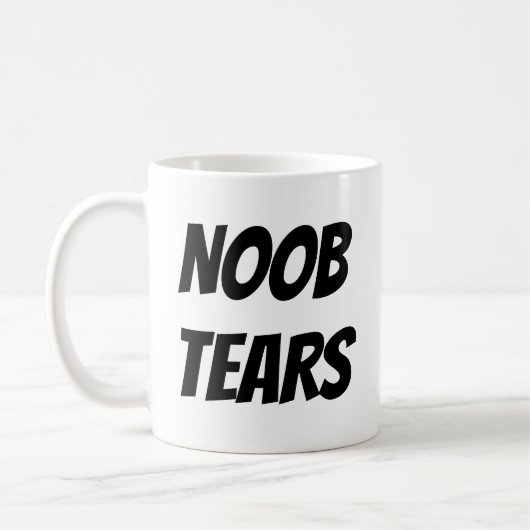Gamer-Geschenk - Noob zerreißt Kaffee-Tasse Kaffeetasse (Links)