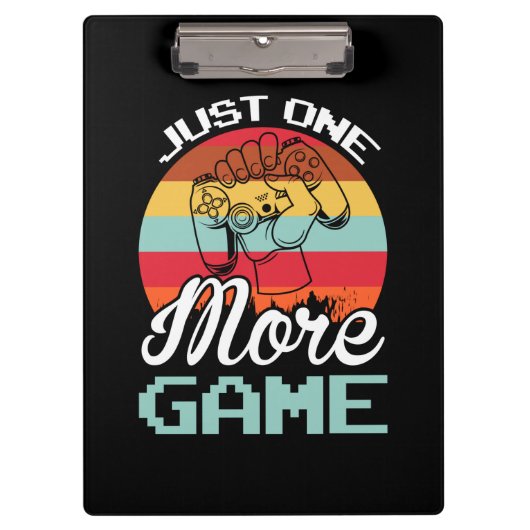 Gamer-Geschenk nur ein weiteres Spiel Klemmbrett (Vorderseite)