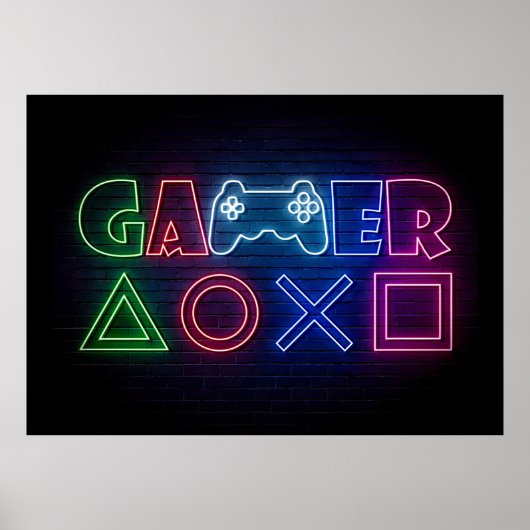 Gamer-Geschenk Poster (Vorne)