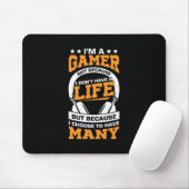 Gamer-Geschenk | Stolz bin ich Gamer Mousepad (Mit Mouse)