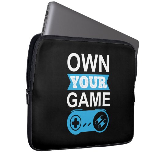 Gamer-Geschenke Eigentum Ihres Spiels Laptopschutzhülle (Vorne Rechts)
