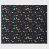 Gamer-Geschenkpapier Geschenkpapier (Flach)