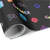 Gamer-Geschenkpapier Geschenkpapier (Rolleneckpunkt)