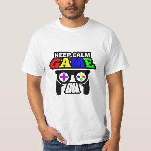 Gamer Gift Behalte Beruhiges Spiel auf T-Shirt
