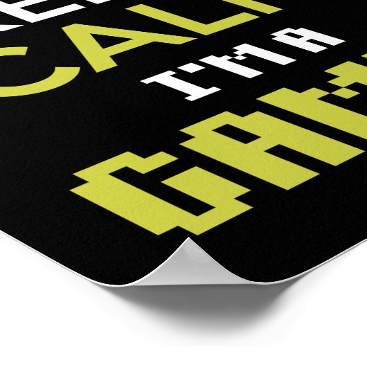 Gamer Gift Behielt Calm I Bin A Gamer Poster (Ecke)