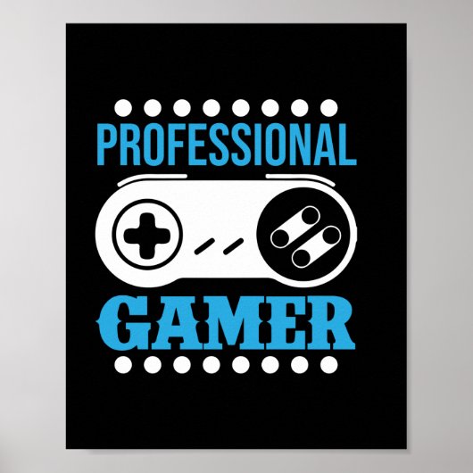 Gamer Gift Beruflich Gamer Poster (Vorne)