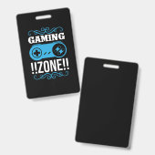 Gamer Gift Gaming Zone Ausweis (Vorder- & Rückseite)