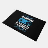 Gamer Gift Gaming Zone Fußmatte (Schrägansicht)