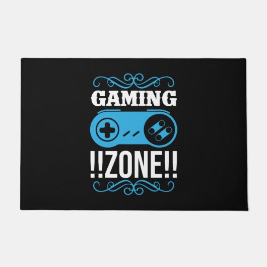 Gamer Gift Gaming Zone Fußmatte (Vorderseite)