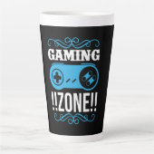 Gamer Gift Gaming Zone Milchtasse (Vorderseite)