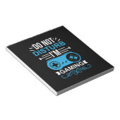 Gamer Gift I Am Gaming Notizblock (angewinkelt)