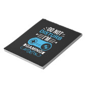 Gamer Gift I Am Gaming Notizblock (Rotiert)
