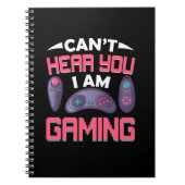 Gamer Gift I Am Gaming Notizblock (Vorderseite)