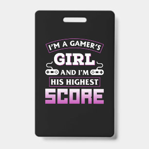 Gamer Gift I Bin ein Gamer Girl Ausweis