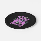 Gamer Gift | Just A Girl Who Loves Gaming Pappteller (Schrägansicht)