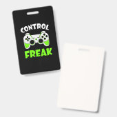 Gamer Gift Kontrolle Game Ausweis (Vorder- & Rückseite)