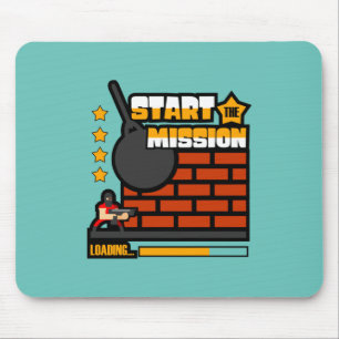 Gamer Gift Start der Mission Mousepad