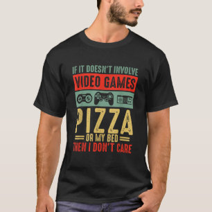 Gamer Gifts Video Game Lover Pizza Lovers Gamers T-Shirt