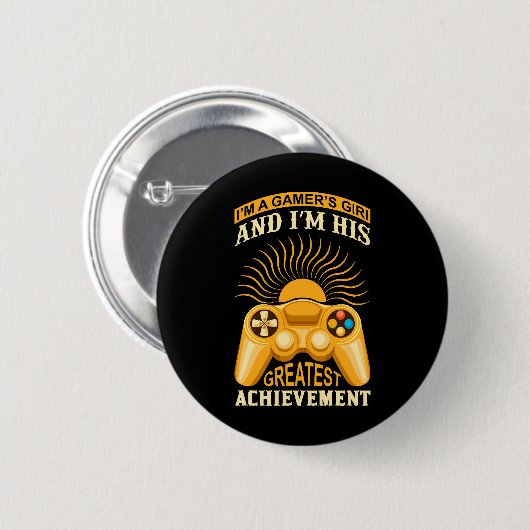 Gamer Girl Button (Vorne & Hinten)