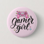 Gamer Girl Button (Vorderseite)
