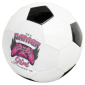 Gamer Girl Design Fußball (Dreiviertel)