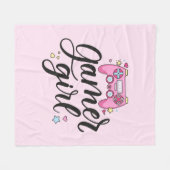 Gamer Girl Fleecedecke (Vorderseite (Horizontal))